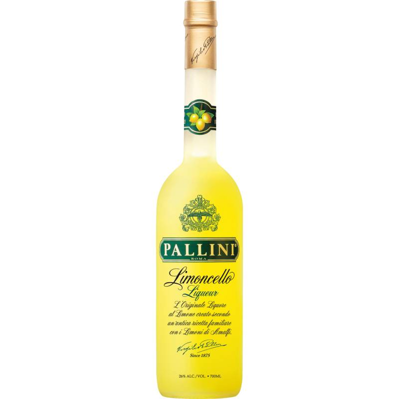 Pallini Limoncello, Roma, 0,7 L, 26 % Vol., Latium, Spirituosen von Marussia Beverages Germany GmbH, Am alten Sägewerk 4, 95349 Thurnau, Deutschland