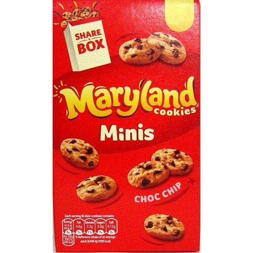 Maryland Choc Chip Cookies Minis mit Schokostückchen - 175g - 6er-Packung von Maryland