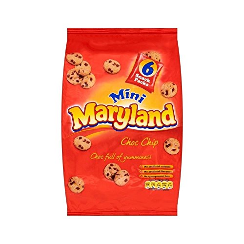 Maryland Mini Choc Chip Cookies (6x25g) - Packung mit 2 von Maryland