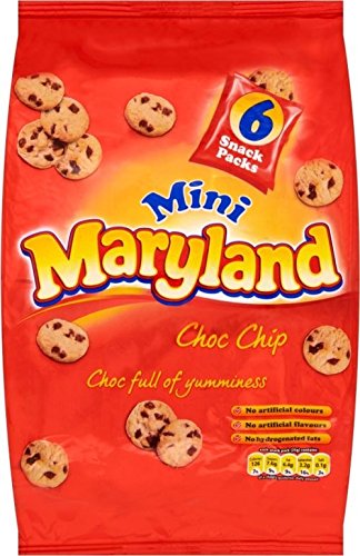 Maryland Mini Choc Chip Cookies (6x25g) - Packung mit 6 von Maryland