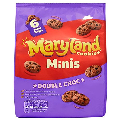 Maryland Mini Double Choc Cookies Multipack, 6 x 25 g von Maryland