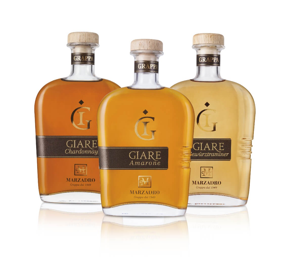 Marzadro Grappa Le Giare Set von Marzadro Grappa