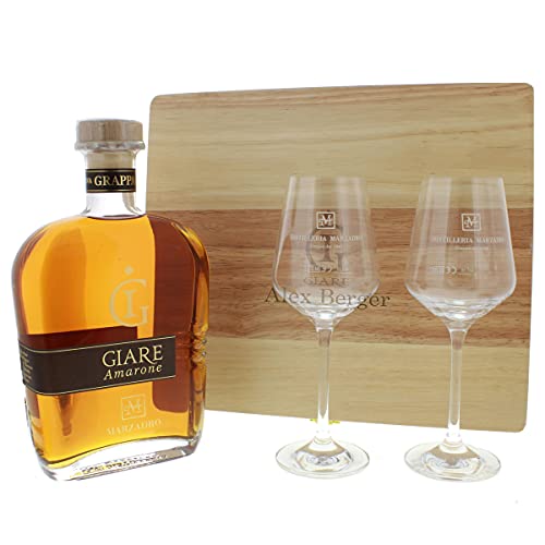 Grappa Affinata Amarone mit Ihrer individuellen Gravur als persönliche Geschenkidee Grappa Affinata Amarone mit Ihrer individuellen Gravur als persönliche Geschenkidee von Marzadro