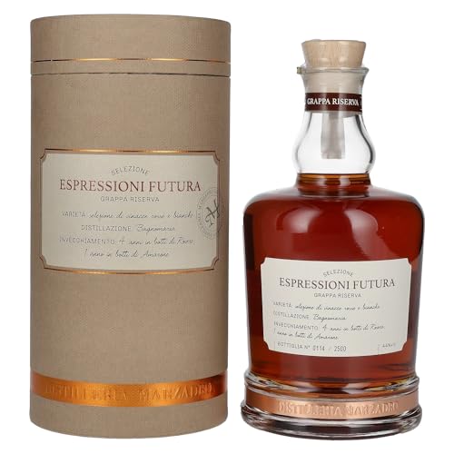 Marzadro ESPRESSIONI FUTURA Grappa 44% Vol. 0,7l in Geschenkbox von Marzadro