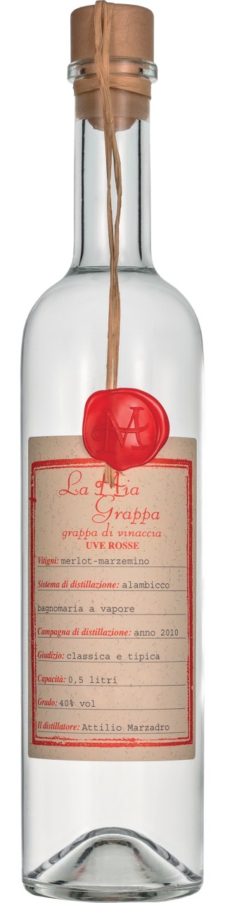 Marzadro Grappa La Mia Grappa Uve Rosse 0,5 l von Marzadro Grappa