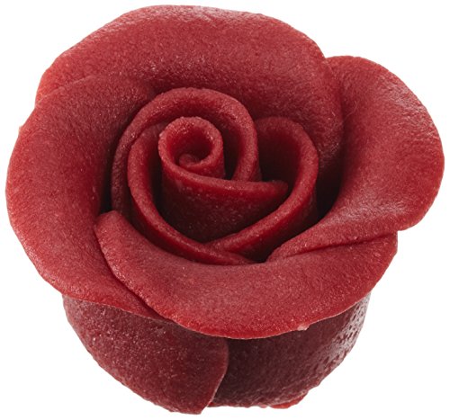 Cake Company Rose groß dunkelrot 44 mm 24 STÜCK 1er Pack (1 x 502 g) von Cake Company