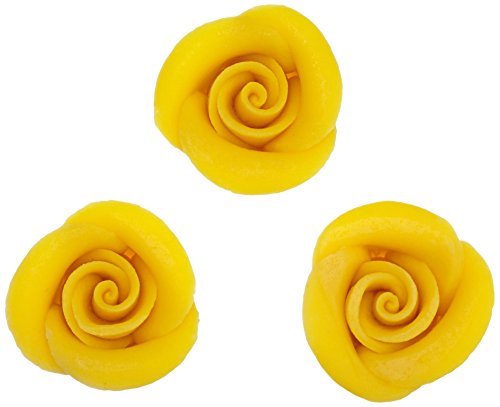 Cake Company Rose mittel gelb 35 mm 24 STÜCK 1er Pack (1 x 360 g) von Cake Company