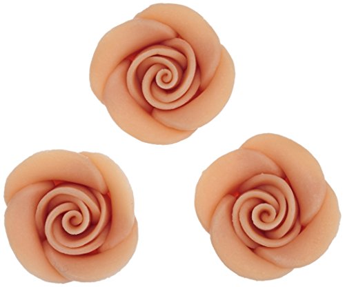 Cake Company Rose mittel pfirsich 35mm 24Stck 1er Pack (1 x 360 g) von Cake Company