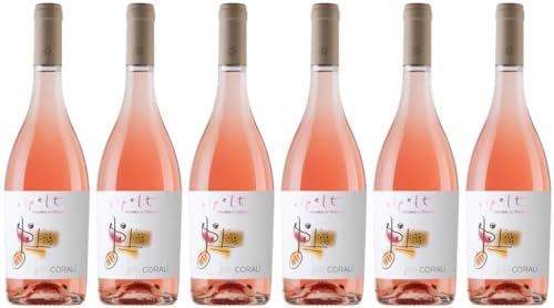 6-er Set Bio Rosé Wein Coralí von Mas Espelt, 100% Grenache aus Emporda, Bio-Qualität, 0,75 L, 13,3% Vol. von Mas Espelt