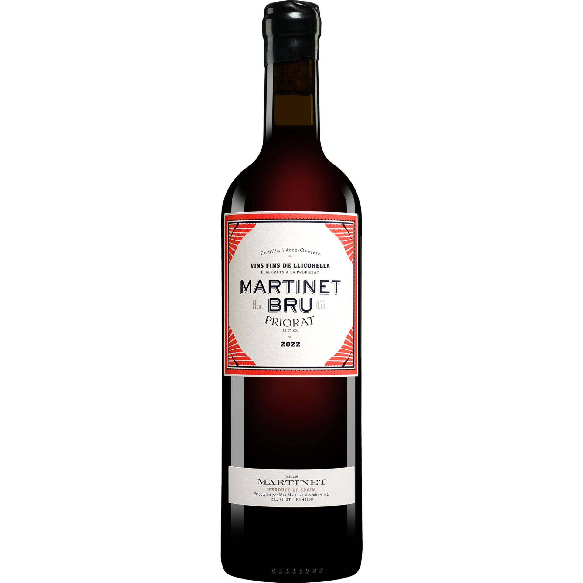 Mas Martinet Martinet Bru 2022  0.75L 14% Vol. Rotwein Trocken aus Spanien von Mas Martinet