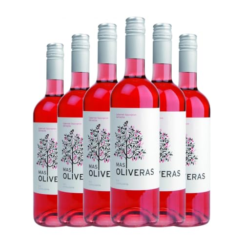 Mas Oliveras Rosado Catalunya 75 cl Rosé-Wein (Karton mit 6 Flaschen von 75 cl) von Mas Oliveras