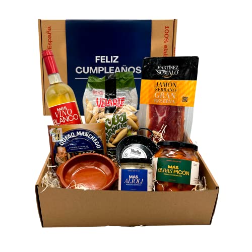 "Alles Gute Zum Geburtstag" - Feliz Cumpleaños Spanische Geschenkbox - Geschenk Idee für Spanienfans von Más Productos Españoles