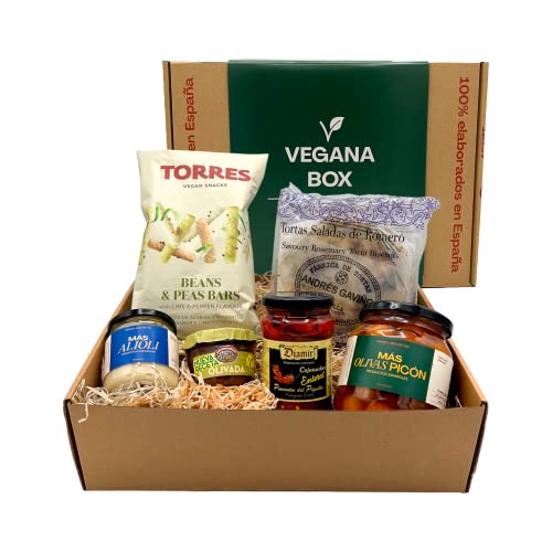 Spanischer Veganer Geschenkkorb - Vegana Box - Spanische Vegane Spezialitäten - Geschenk Idee für Spanienfans von Más Productos Españoles