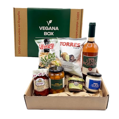 Spanischer Veganer Geschenkkorb - Vegana Box - Spanische Vegane Spezialitäten - Geschenk Idee für Spanienfans von Más Productos Españoles