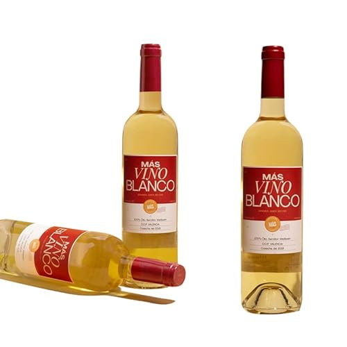 3er Set Spanischer Weißwein "Más Vino Blanco" 75cl von Más