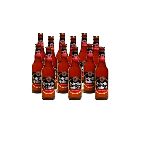 Estrella Galicia Spanisches Bier 12 x 33cl von Más