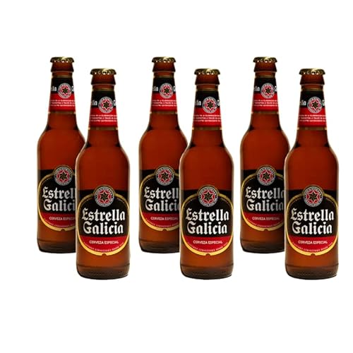 Estrella Galicia Spanisches Bier 6 x 33cl von Más