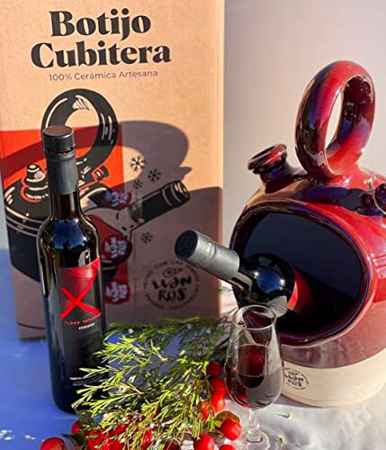 Rot Ton Keramik Flaschenkühler "Botijo" von Más
