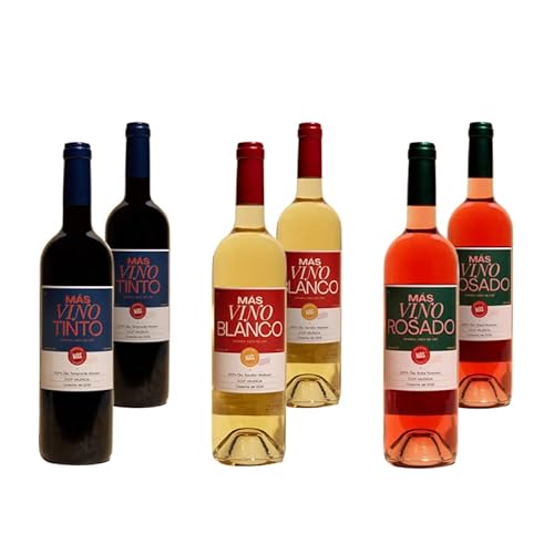 Spanische Weine Set "Los Más Vinos" 6 x 75cl von Más