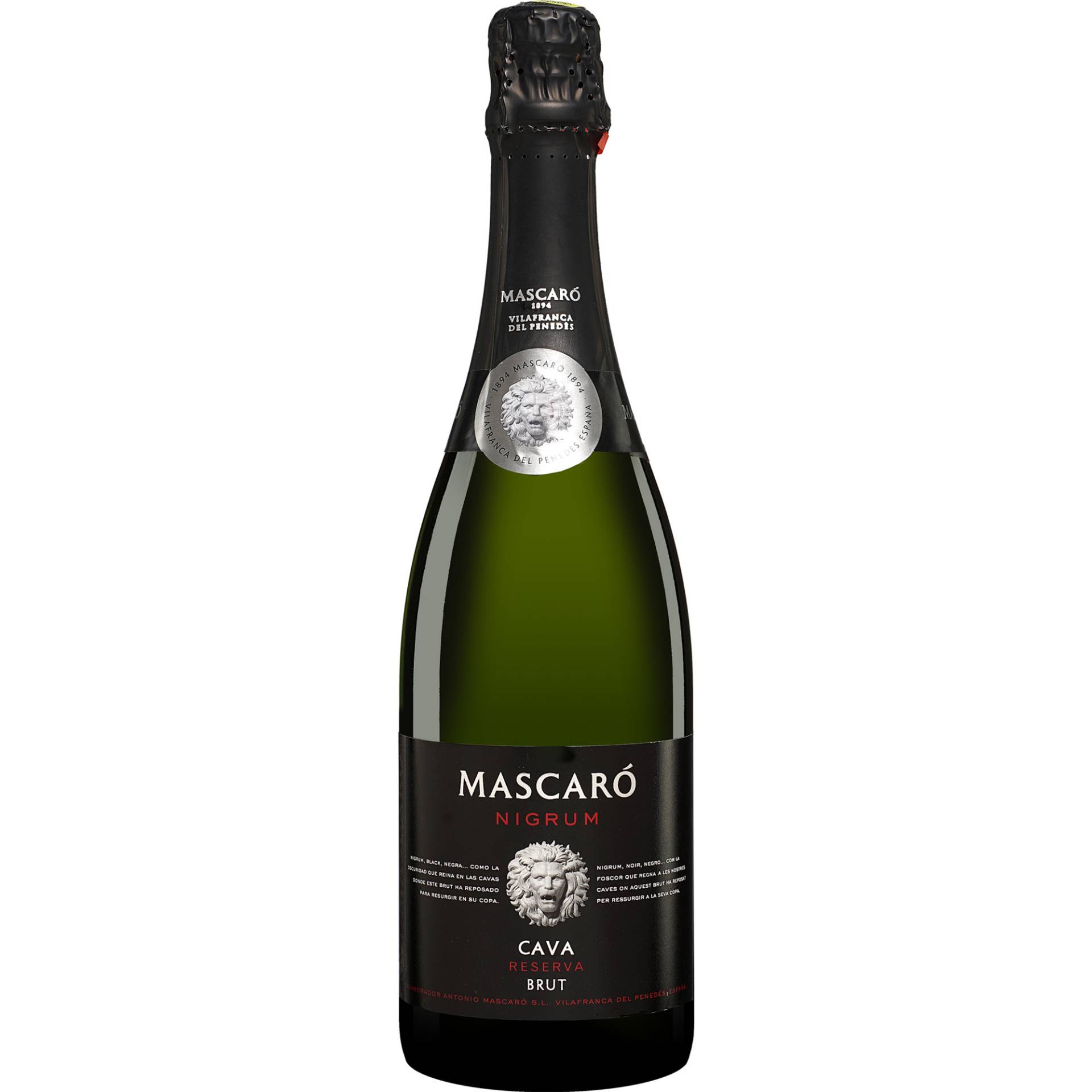 Mascaró Cava »Nigrum« Brut 0.75L 12% Vol. Trocken aus Spanien Mascaró Cava »Nigrum« Brut 0.75L 12% Vol. Trocken aus Spanien von Mascaró