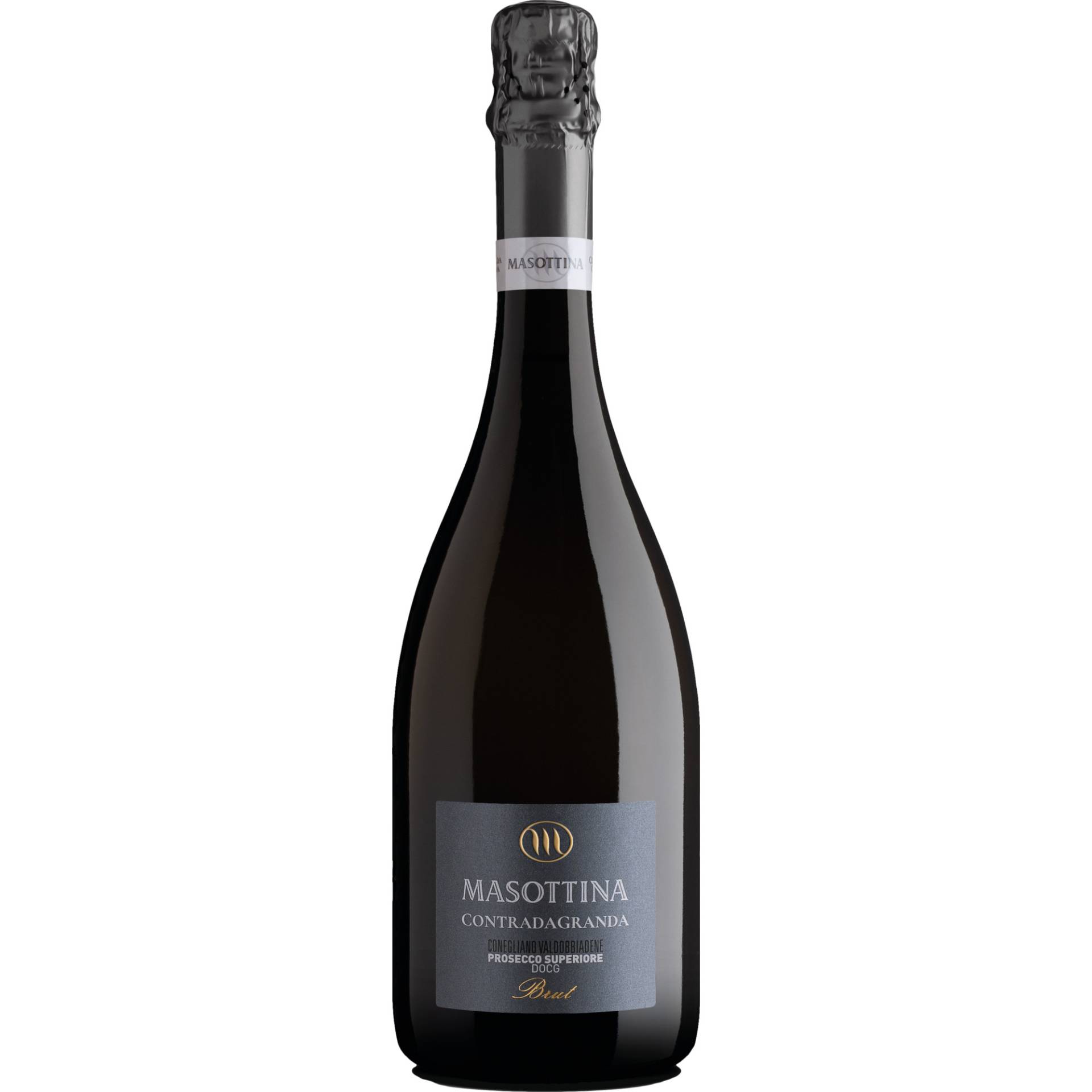 Masottina Contrada Granda Prosecco Superiore, Brut, Valdobbiadene Prosecco DOCG, Venetien, Schaumwein von Masottina / Via G. Bradolini, 54 / I - 31020 Castello Roganzuolo (TV) / Valdobbiadene