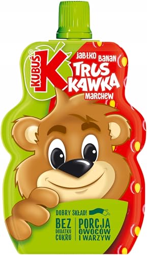 KUBUS mus Truskawka Jablko Banan Marchew 100ml KUBUS mus Truskawka Jablko Banan Marchew 100ml von Maspex