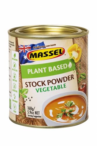 Massel, Bouillon-Suppenpulver - Ohne MSG, Glutenfrei, Gemüsegeschmack - 168 g, Packung mit 6 Suppenbrühe in Dosen Massel, Bouillon-Suppenpulver - Ohne MSG, Glutenfrei, Gemüsegeschmack - 168 g, Packung mit 6 Suppenbrühe in Dosen von Massel