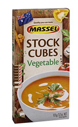 Massel, Brühwürfel - Glutenfrei, Gemüsebrühe - 105 g, Packung mit 12 Stück, Suppenbrühe von Massel
