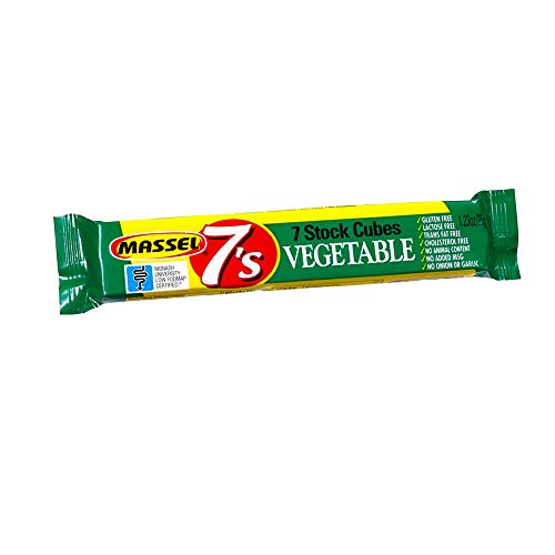 Massel 7's, Vegane Bouillonbrühwürfel - Glutenfrei, Gemüsesuppengeschmack - 35 g, Packung mit 10 Suppenbrühen Massel 7's, Vegane Bouillonbrühwürfel - Glutenfrei, Gemüsesuppengeschmack - 35 g, Packung mit 10 Suppenbrühen von Massel