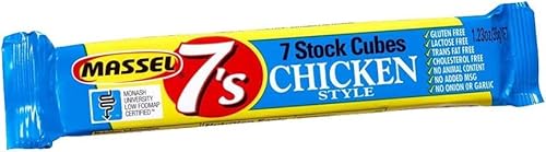 Massel 7's, Vegane Bouillonbrühwürfel - Glutenfrei, Hühnerbrühengeschmack - 35 g, Packung mit 30 Suppenbrühen Massel 7's, Vegane Bouillonbrühwürfel - Glutenfrei, Hühnerbrühengeschmack - 35 g, Packung mit 30 Suppenbrühen von Massel