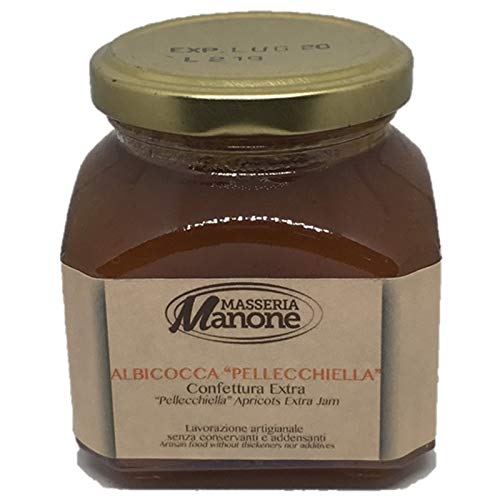 Extra Marmelade "Pellecchiella" Aprikose vom Vesuv Gr. 220 - Karton 6 Stück von Masseria Mannone