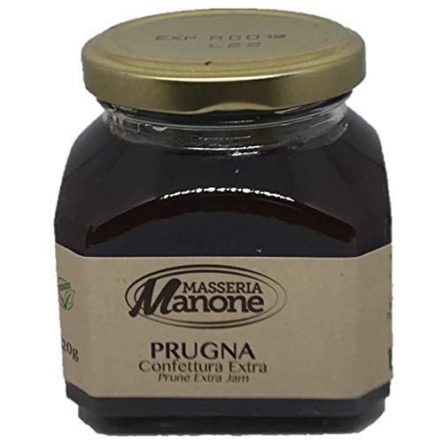 Extra Marmelade Pflaume 220 Gr. - Karton 6 Stück von Masseria Mannone