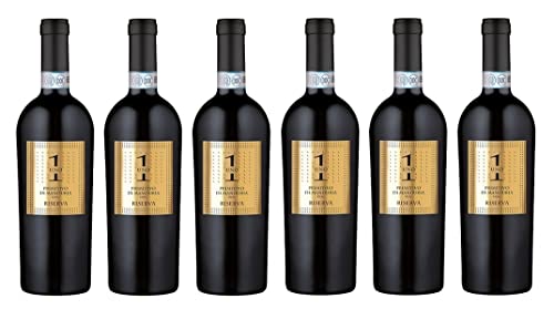 6x 0,75l - Masseria La Volpe - Uno - Primitivo di Manduria Riserva D.O.P. - Apulien - Italien - Rotwein trocken von Masseria La Volpe