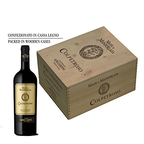 Colpetroso Costa Toscana IGT Massi di Mandorlaia - Italienischer Rotwein (6 flaschen 75 cl. im Holzkoffer…) von Massi di Mandorlaia