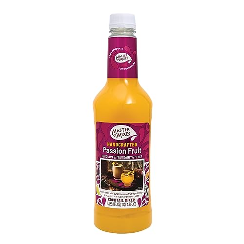 Master of Mixes Premium Real Fruit Cocktail Mix, Passionsfrucht Margarita 1L, für 8 Cocktails von Master of Mixes