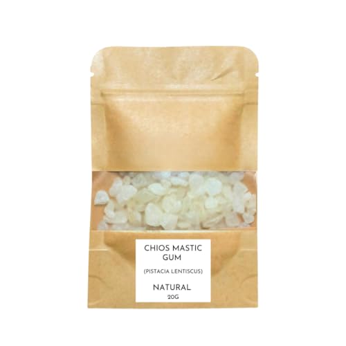 Griechischer Mastixgummi Chios Tears - Griechenland (Pistacia Lentiscus) - frisch & hochwertig - kleine/normale Tränen (20 Gramm) von Mastic Labs