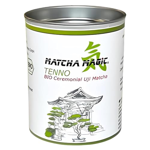 MatchaMagic Tenno Bio Matcha-Tee Pulver 15g - originaler Japanischer Ceremonial Grade Grüner Tee - hochwertiger Matcha aus Japan für puren Trinkgenuss - Ideal für Teezubereitung & Smoothies MatchaMagic Tenno Bio Matcha-Tee Pulver 15g - originaler Japanischer Ceremonial Grade Grüner Tee - hochwertiger Matcha aus Japan für puren Trinkgenuss - Ideal für Teezubereitung & Smoothies von MatchaMagic