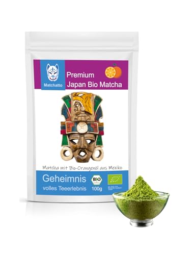 Matchatto | Matcha Tee 100g | Matcha Grüntee Pulver aus Japan in verschiedenen Geschmacksrichtungen zur Auswahl für mehr Abwechslung & Genuss (Orange) Matchatto | Matcha Tee 100g | Matcha Grüntee Pulver aus Japan in verschiedenen Geschmacksrichtungen zur Auswahl für mehr Abwechslung & Genuss (Orange) von Matchatto