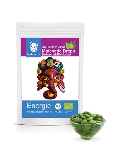 Matchatto | Matcha Tee Presslinge mit Moringa 180 Stück | Gepresster Matcha Tee mit Moringa in kleinen Drops | vegan, natürlich & in DE produziert Matchatto | Matcha Tee Presslinge mit Moringa 180 Stück | Gepresster Matcha Tee mit Moringa in kleinen Drops | vegan, natürlich & in DE produziert von Matchatto