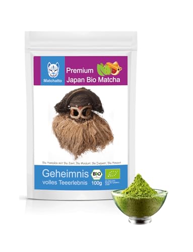 Matchatto | Matcha Tee Pumpkin Spice 100g | natürlicher Grüntee aus Japan mit würzig-warmer Zimt, Muskat, Ingwer & Piment Mischung für gemütliche Stunden von Matchatto