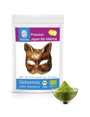 Matchatto | Matcha Tee Zitrone 100g | natürlicher grüner Tee aus Japan verfeinert mit ätherischem Zitronenöl für Kraft und Konzentration Matchatto | Matcha Tee Zitrone 100g | natürlicher grüner Tee aus Japan verfeinert mit ätherischem Zitronenöl für Kraft und Konzentration von Matchatto