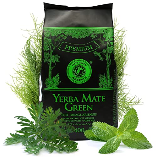 Mate Green, Mate Tee 'Absinth' 400 g mit Minze, Fenchelfrüchten, Wermutkraut | brasilianischer Mate-Tee von höchster Qualität, 1 Stück (1er Pack) von Mate Green