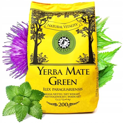 Mate Green Yerba Mate Green Detox 200 g, Best Kind of Yerba Mate for Good Digestion, Defeat Fatigue in No Time, Revitalize Yourself and Reset Your System, von Mate Green