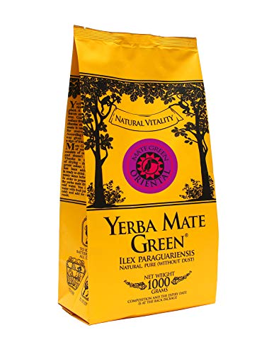 Mate Green Yerba 'Oriental' Brasilianischer Mate-Tee,schwarze Johannisbeere, Hagebutte, Kiwi, Orangenschale und natur Aroma, 1000 gramm von Mate Green