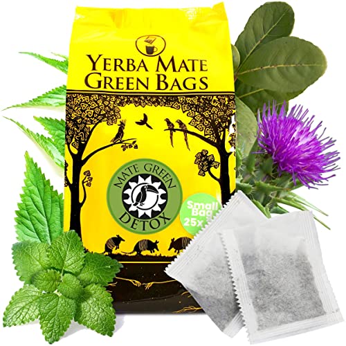 Yerba Mate Tee Cocido Detox 25x3g | Tütchen Yerba Mate Green Detox | Yerba Mate Tee Tütchen 75g von Mate Green