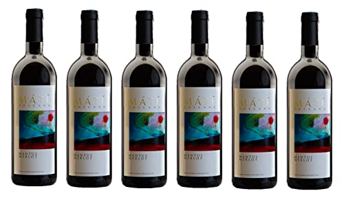 6x 0,75l - Máté - Mantus - Merlot - Toscana I.G.P. - Italien - Rotwein trocken 6x 0,75l - Máté - Mantus - Merlot - Toscana I.G.P. - Italien - Rotwein trocken von Máté