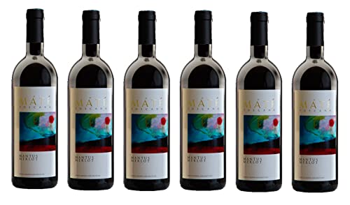 6x 0,75l - Máté - Mantus - Merlot - Toscana I.G.P. - Italien - Rotwein trocken von Máté