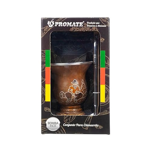 Mate-Tee-Set in Geschenkbox, bestehend aus Kalebasse, Trinkrohr und Halter aus Metall Mate-Tee-Set in Geschenkbox, bestehend aus Kalebasse, Trinkrohr und Halter aus Metall von Mate