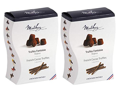 Mathez - 2er Set französische Schokoladentrüffel (Truffes Faintaise) mit Lakritze - 2 x 250 g von Mathez