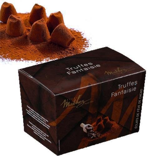 Mathez Schokoladentrüffel Fantaisie mit Kakaobohnensplittern, 250g von Mathez